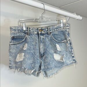 Lee Vintage Acid Wash Distressed Jean‎ Shorts- 10